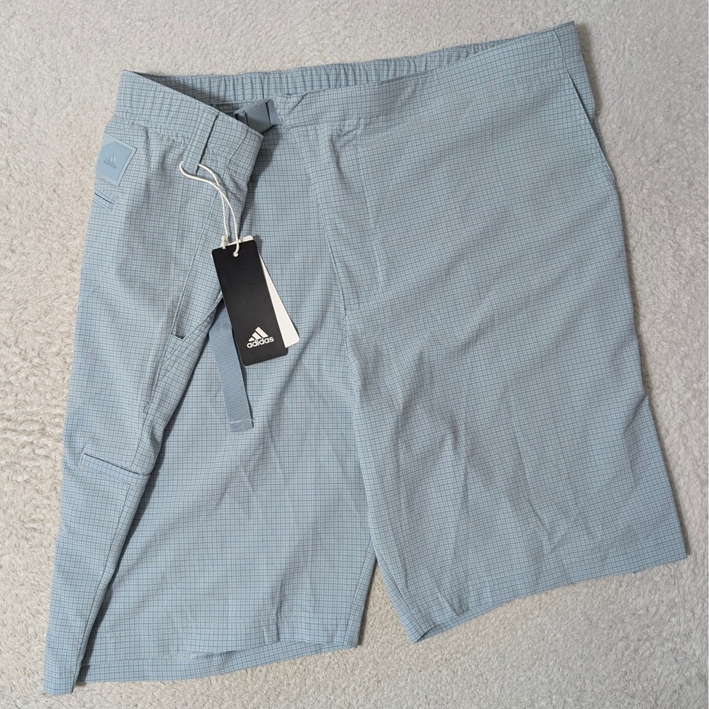 NEW! Belted Adidas Golf Shorts Mens XL Magic Grey Adicross Future Stretch HB6434